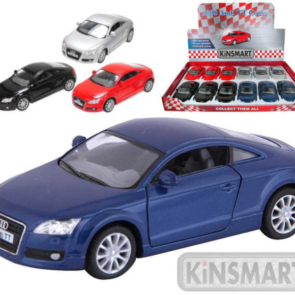 KINSMART Auto Audi TT 2008 Coupe kovové 13 cm 4 barvy MODEL