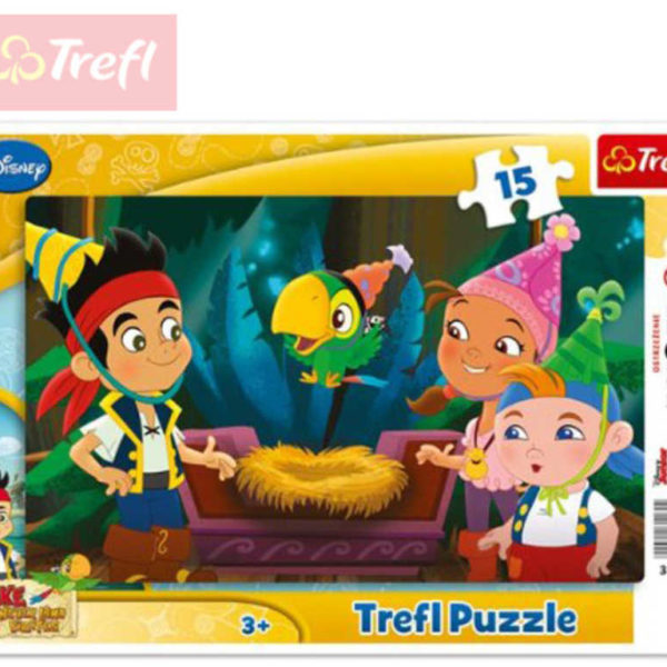 TREFL PUZZLE Rámkové Jake a piráti výlet do Země Nezemě 15 dílků 131162
