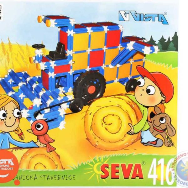 VISTA SEVA Kombjan Traktor polytechnická STAVEBNICE 416 dílků
