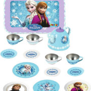 SMOBY Servis dětský čajový kovový Frozen (Ledové Království) set 15ks s tácem