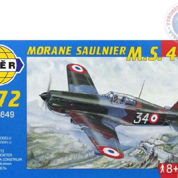 SMĚR Model letadlo Morane Saulnier MS 406 1:72 (stavebnice letadla)