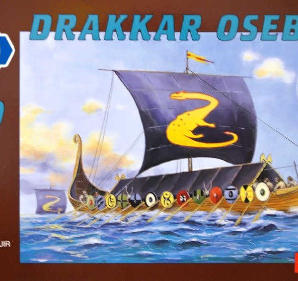 SMĚR Model loď Drakkar Oseberg 1:180 (stavebnice lodě)