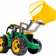 LENA Traktor plastový se lžící zeleno - žlutý 62 cm na písek