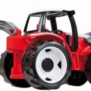 LENA Traktor plastový se lžící a bagrem červeno černý na písek