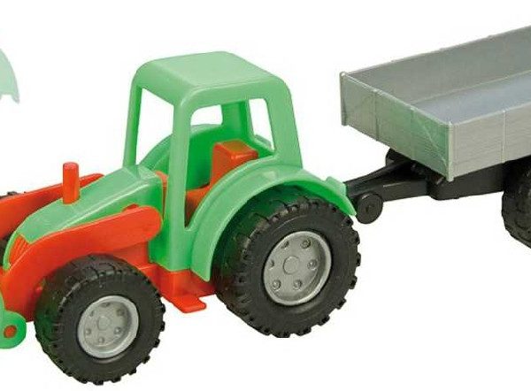 LENA Traktor mini Compact s přívěsem (auto na písek)