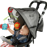 FISHER PRICE Baby zářící kolotoč se zvířátky 3v1 Rainforest na kočárek plast