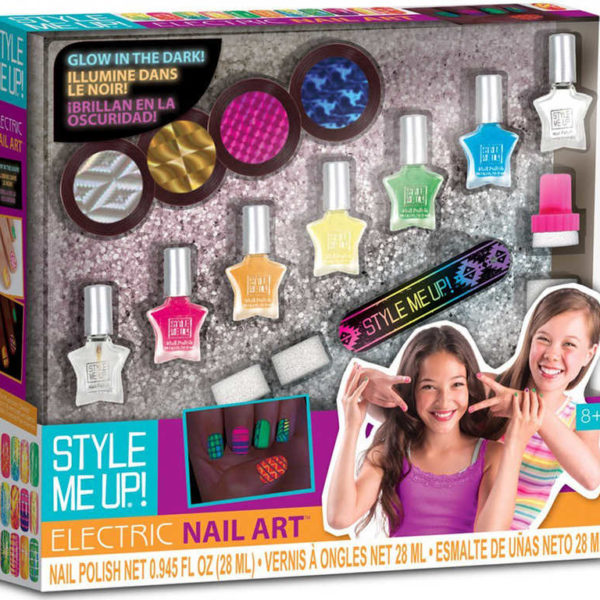 SMU Kreativní set Nehty svítící ve tmě 7 laků s doplňky Style Me Up