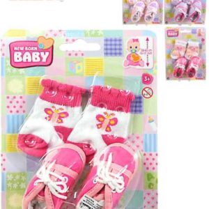 SIMBA set ponožky a botičky vel. 38-43 pro panenku New Born Baby