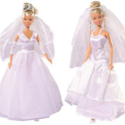 SIMBA Steffi nevěsta panenka svatební šaty 2 druhy
