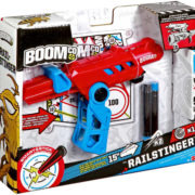 MATTEL BOOMCo plastová pistole Rail Blast set 3 šipky a terč