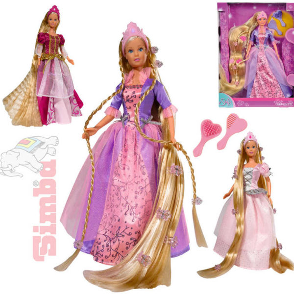 SIMBA Panenka princezna Steffi Rapunzel 30cm set s doplňky 3 druhy