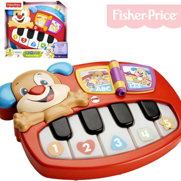 FISHER PRICE Pianko pejskovo naučné interaktivní CZ na baterie Zvuk plast