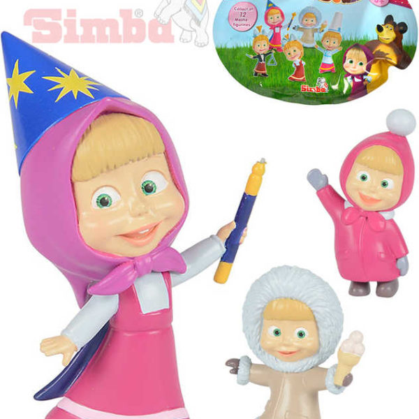 SIMBA Figurka panenka plastová s doplňkem Máša a medvěd 12 druhů v sáčku