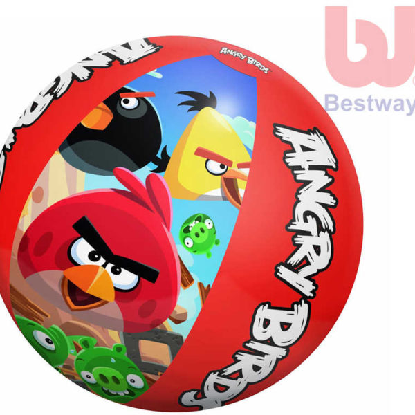 BESTWAY Nafukovací dětský míč Angry Birds 51cm do vody