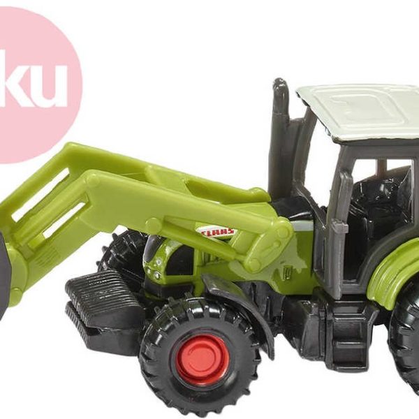 SIKU Model traktor Claas Ares s čelním nakladačem kov