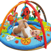 K´S KIDS Aréna baby kulatá s hrazdou a hračkami multifunkční hrací deka sedátko