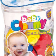 CLEMENTONI CLEMMY Baby Kostky gumové měkké set 24ks pro miminko