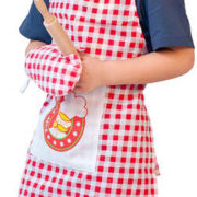WOODY Kuchyňský set dětský Mistr Šéfkuchař pečení kuchařský oděv s nástroji