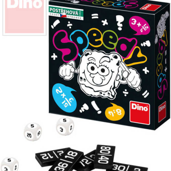 DINO Hra postřehová Speedy matematická malá *SPOLEČENSKÉ HRY*