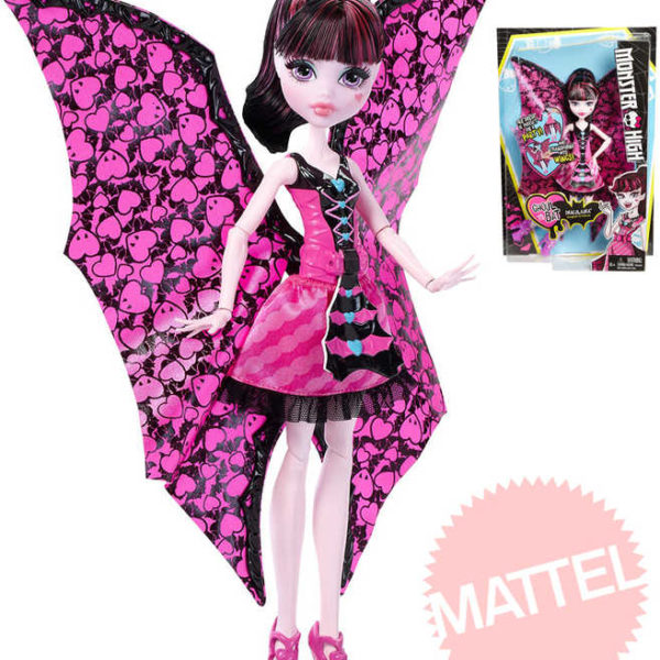 MATTEL Monster High Netopýrka Draculaura měnící se panenka