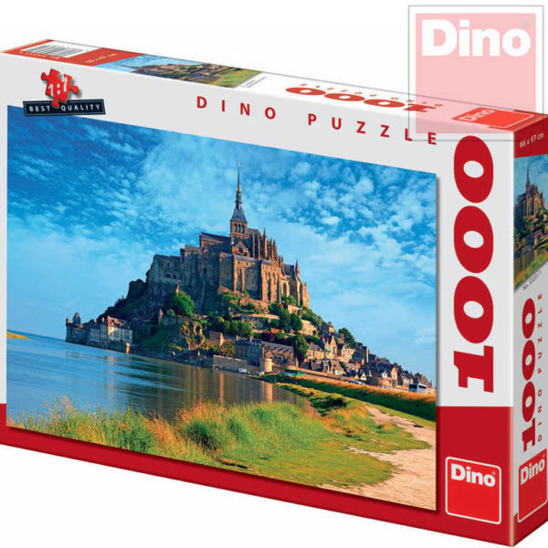 DINO Puzzle 1000 dílků Mont Saint Michel 66x47cm skládačka v krabici