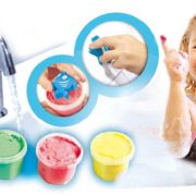 SES CREATIVE barvy vonící dětské prstové do vany set se soft razítky zvířátka