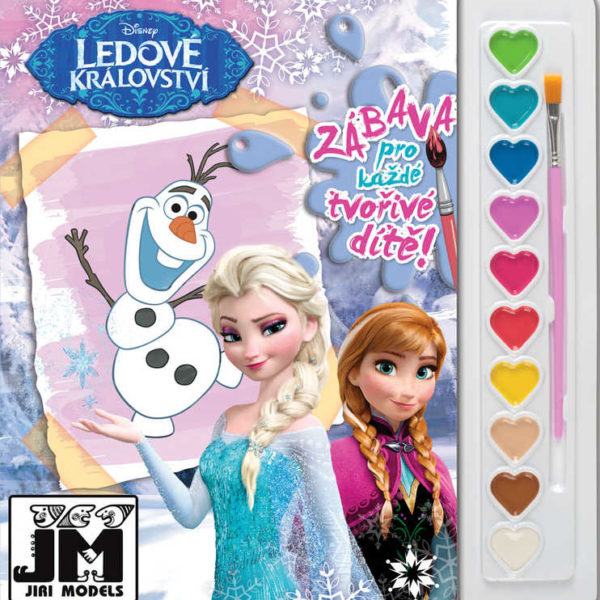 JIRI MODELS Omalovánky A4 set s barvami Ledové Království (Frozen)