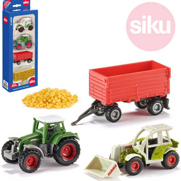 SIKU Set zemědělská vozidla + prkna