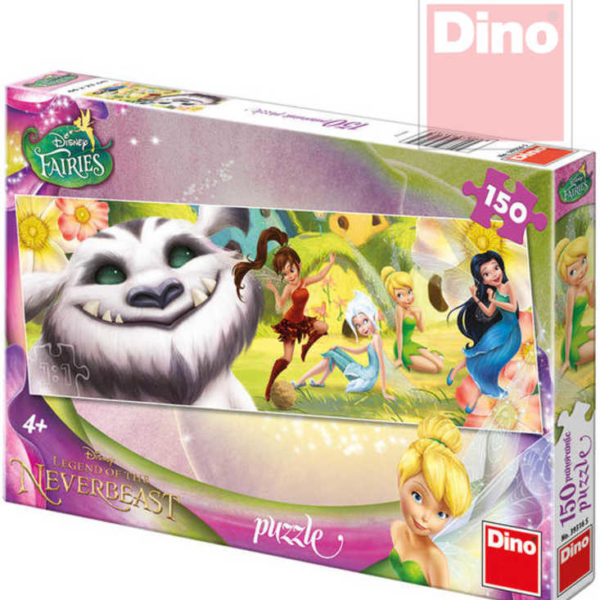 DINO Puzzle Disney Fairies víly a Raf 150 dílků v krabici 66x23cm