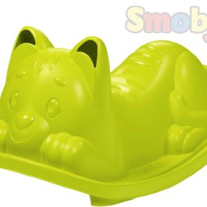 SMOBY Baby houpačka Kočička zelená houpadlo pro nejmenší plast