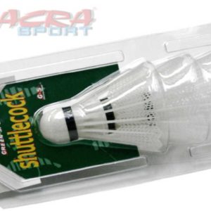 ACRA Košík plastový na badminton bílý set 3ks na blistru