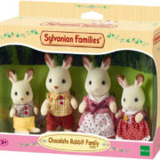 Sylvanian Families chocolate králíci semiš set rodinka 4 postavičky pohyblivé části