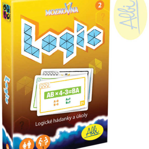 ALBI HRA Mozkovna Logic 2 pro děti karetní hádanky interaktivní