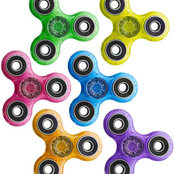 HRA Extrem Fidget Spinner 8cm se třpytkami točítko antistresové HRA Extrem Fidget Spinner 8cm se třpytkami točítko antistresové
