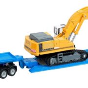 SIKU Tahač s nákladem MAN TG-A set s bagrem Liebherr 974 model 1:87 kov