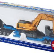 SIKU Tahač s nákladem MAN TG-A set s bagrem Liebherr 974 model 1:87 kov