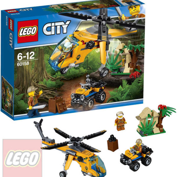 LEGO CITY Nákladní helikoptéra do džungle 60158 STAVEBNICE