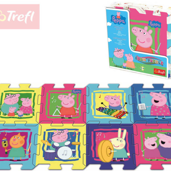 TREFL Baby soft puzzle pěnové Peppa Pig měkké bloky koberec na zem