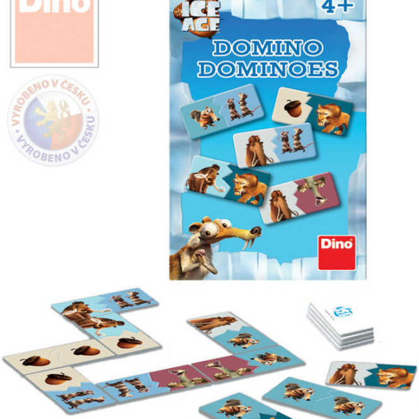 DINO Hra Domino Doba ledová (Ice Age) *SPOLEČENSKÉ HRY*