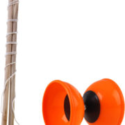 Hra Diabolo 9cm herní play set malý žonglér na kartě 4 barvy plast dřevo