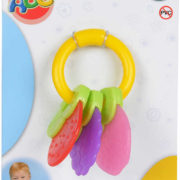 SIMBA Baby kousátko klíče/ovoce plastové 2 druhy pro miminko na kartě