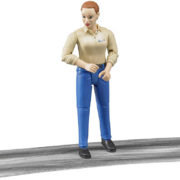 BRUDER 60408 Figurka kloubová žena 11cm modré kalhoty 1:16 plast
