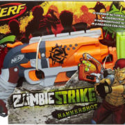 HASBRO NERF ELITE Zombie strike Hammershot set pistole s 5 náboji plast