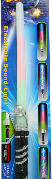 Meč světelný plastový 47cm na baterie na kartě Světlo Zvuk