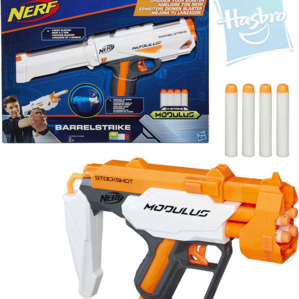 HASBRO NERF Modulus Blaster set zbraň + 4 náboje 2 druhy plast