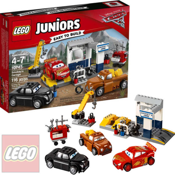 LEGO JUNIORS Čmoudíkova garáž Cars (Auta) 10743 STAVEBNICE