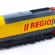 Vlak žlutý RegioJet Student Agency set dráha s lokomotivou a vagonem Světlo Zvuk