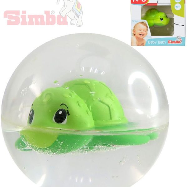 SIMBA Baby želvička plavající v kouli 8cm pro miminko