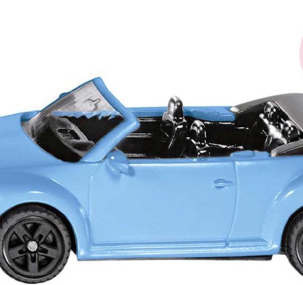 SIKU Auto modré brouk VW The Beetle Cabrio model kov 1505