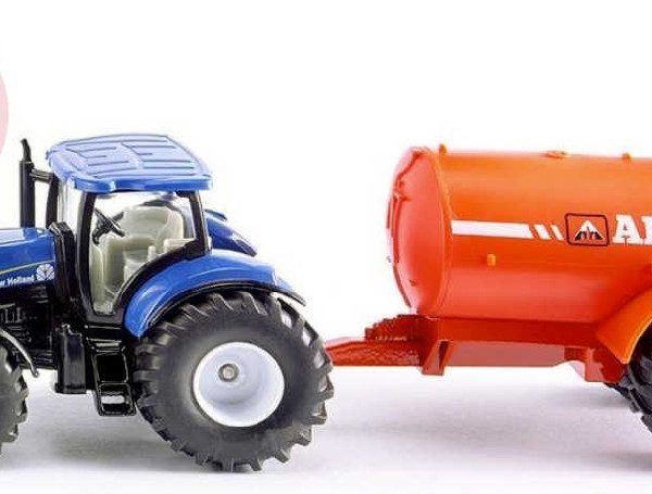 SIKU Traktor modrý set s cisternou 1:50 model kov 1945